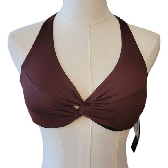 NWT La Blanca Java Brown Underwire Bikini Top - Picture 2 of 4